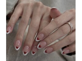 バレンタインハートネイル