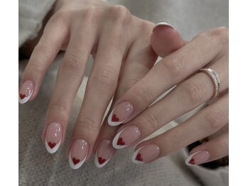 アモールビューティー 新宿店(Amor Beauty)/バレンタインハートネイル