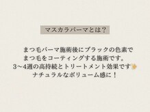 アリィ 国立店(Ali'i)/マスカラパーマとは？