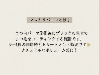 アリィ 国立店(Ali'i)/マスカラパーマとは？