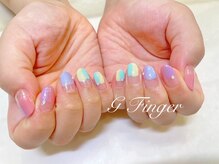ジーフィンガー 大井町店(G Finger)/パステルカラーの塗りかけネイル