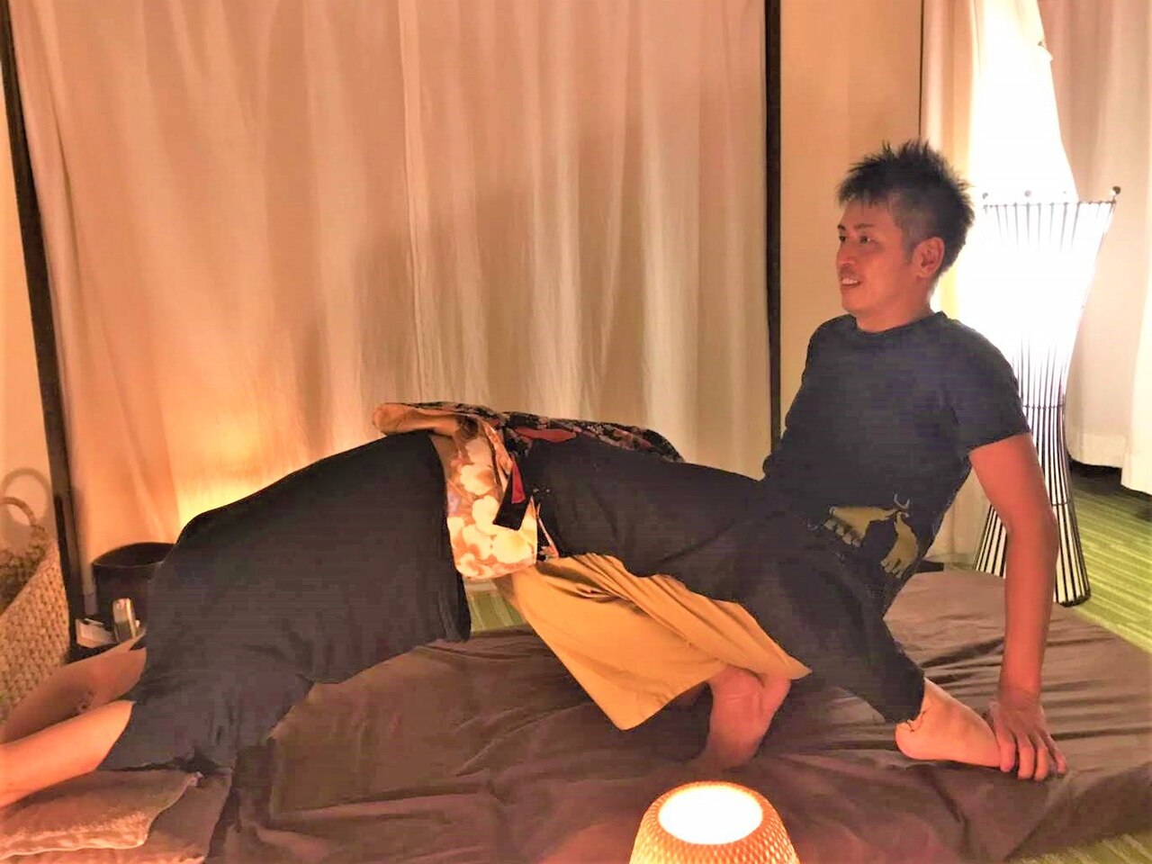 『男性セラピスト担当』【強め希望】タイ古式ストレッチ70分　￥4,500