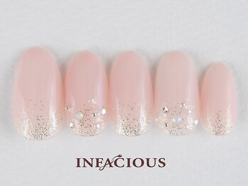 インフェイシャス 大丸福岡天神店/フェミニンピンクネイル 