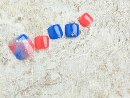 (1774)タイダイ柄ネイル