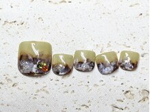 ネイルドッグ(NAIL DOG)/ラテアート風フットネイル♪