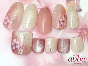 ネイルサロン アビー 新宿東口店(abbie)/ペールブロッサム◇¥9900/¥10450