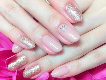 アイリッシュネイル 久屋大通店(Irish Nail)/ベージュ×ラメ