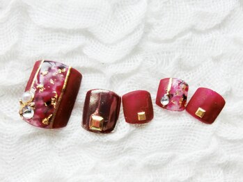 ネイリシャス(NAILICIOUS)/秋冬の芳醇カラーフット