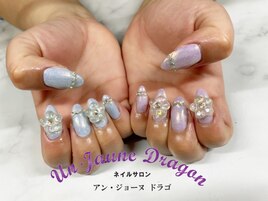 【ロングネイル】オーロラネイル