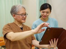 ベル通り整骨院の雰囲気（丁寧なカウンセリング/画像の姿勢分析で問題点と対策が明確に　）