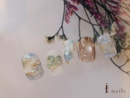 キラキラ淡色ニュアンス