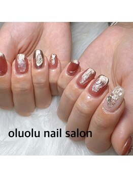 オルオル(OluOlu)/透け感可愛いnuanceネイル♪