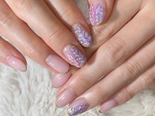 グロスネイル(gloss nail)/ジェルアート120分／藤の花