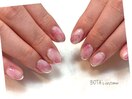 細フレンチネイル/ピンクネイル