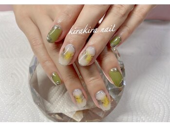 キラキラネイル ジェルネイル専門店(kirakira nail)/100分コース(アート6本程度)
