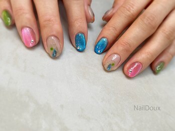 ネイル ドゥ 岡山駅前店(Nail Doux)/マグネットビジューネイル