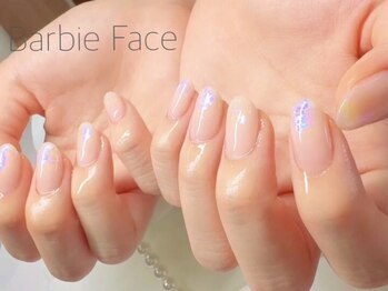 バービーフェイス 恵比寿(Barbie Face)の写真/《驚きの長持ち!プロのフィルイン技術で自爪削らず健康に》時短で美フォルム仕上げ☆ちゅるん系カラ-100種!