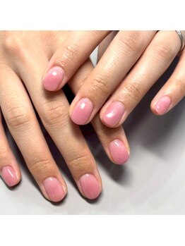ザ バームシックス 銀座三丁目店(THE BALM six)/ピンクネイル/ワンカラーネイル