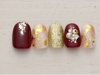 ノーネイル 吉祥寺(NO NAIL KICHIJOJI)/和ビジュー ￥4990