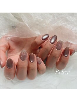 Relierの写真/大人気大人ちゅるんネイルで指先を美しく彩る！丁寧なカウンセリングでトレンドデザインをご提案します☆