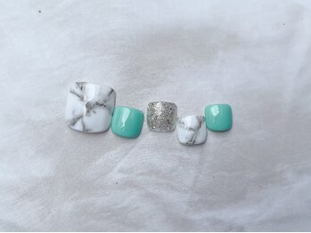 大理石風ネイル