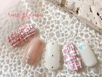 ネイルサロン ロゼプリュム/大人可愛い少し華やかプラン