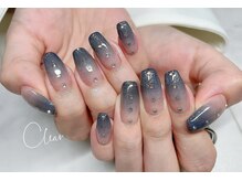 クリア(Clear)/ネイビーストーンアート