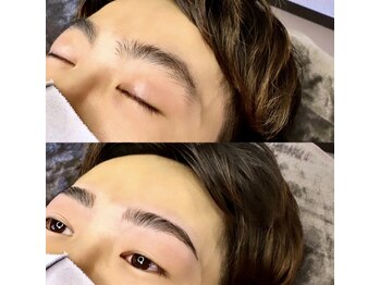 ブロウ(BROW)/【メンズ眉毛】before after