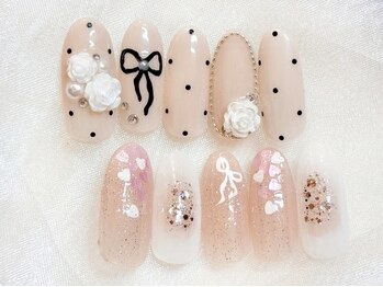 アイラッシュサロンアールツー(eyelash salon R2)の写真/持ち込みOKの10本Artコース◇何度通っても飽きない褒められNailへ＊自爪に優しい《パラジェル》に変更OK◎