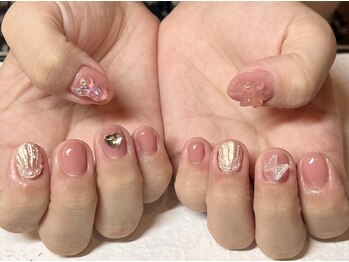 90art♪ピンクネイル