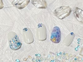 キラキラ水面ネイル