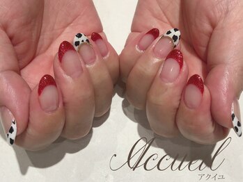 アクイユ 銀座店(ACCUEIL)/ダルメシアンネイル