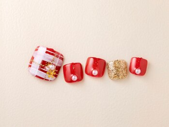 ティアリーネイル コレットマーレ店(Tiary Nail)/クリスマスフットネイル