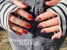 ネイルアンドリラクゼーション マーブル(MARBLE)/マグネット、ワンカラーネイル