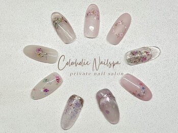 カラーホリック ネイルスパ(Colorholic Nailspa)/キャンペーン春フラワーネイル