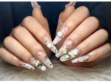 ルナール(Renard)/ブラウン チェックネイル