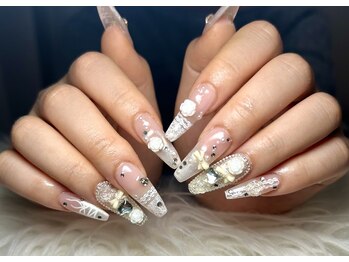 ルナール(Renard)/ブラウン チェックネイル