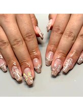 ザ バームシックス 銀座三丁目店(THE BALM six)/ツイードネイル/リボンネイル