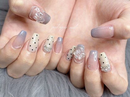 ピンクシュガーネイル(pink sugar nail)の写真
