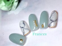 フランセス(Frances)/大理石ネイル