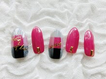 ネイリシャス(NAILICIOUS)/旬ピンクのブランケットネイル