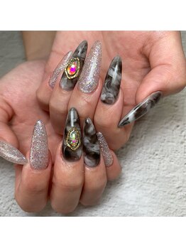 ネイルサロン ローズ(Rose)/マーブルスカルプネイル