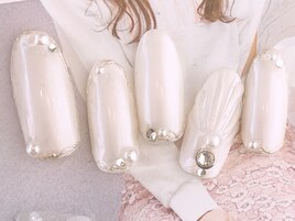 ぷっくり貝殻ネイル¥7980