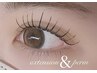 　【&healthy】LEDフラットラッシュ120本 ＆ まつ毛パーマ 