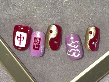 つめノさき/麻雀ネイル