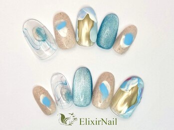 エリクサーネイル 五反田(Elixir Nail)/定額b カジュアル/クーポン使用