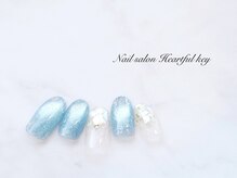 ネイルサロン ハートフルキー(Heartful key)の雰囲気（★フラッシュマグ＋シェルネイル¥10500 【目黒/白金/ジェル】）