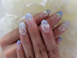 手描きフラワー大人気レース3D花