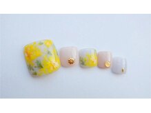 クレールネイル(Clair Nail)/春フットデザイン