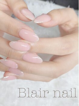 ブレア ネイル(Blair nail)の写真/“フィルイン対応”なので自爪を傷めずネイルを楽しめる！自爪の負担を最小限に抑えた施術で、モチの良さ◎